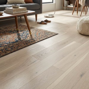 PARQUET PREFINITI - Rovere 1 Strip - Light White - Verniciato Bianco - Spazzolato-3